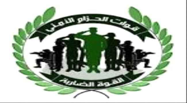 الحزام الامني يقبض على مطلوب امني في مديرية المنصورة