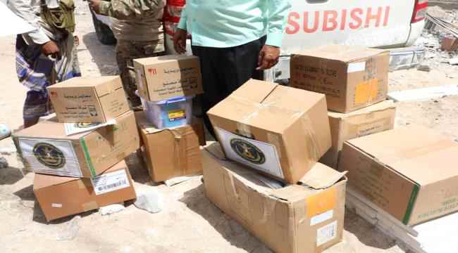 الجمعية الوطنية ترفد اللواء العاشر صاعقة بكمية من الأدوية والمساعدات الطبية