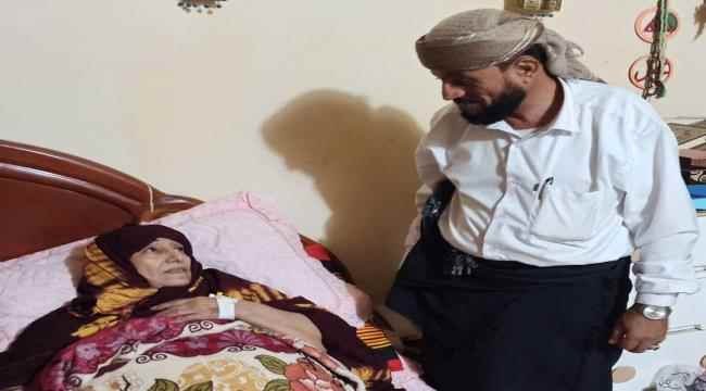 الوكيل اليزيدي يطمئن على صحة الفنانة القديرة امل كعدل "