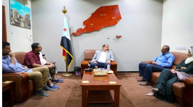 اللواء بن بريك يلتقي رئيس المكتب التنفيذي للمجلس الأعلى للحراك الثوري الجنوبي