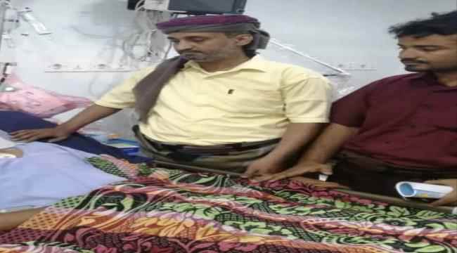 قائد جبهة الصبيحة حيفان وعيريم يزور الجرحى في العاصمة عدن 