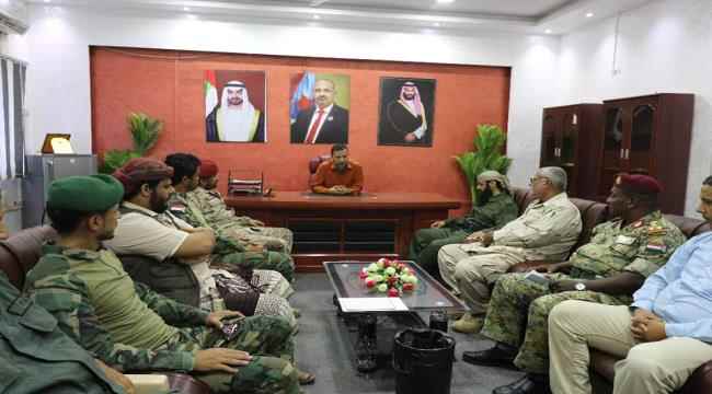 القائد"شيخ" يزور مقر قيادة الدعم والإسناد بعدن