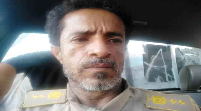 العميد "منصور صلاح الحوشبي" متارس اللواء العاشر صاعقة جنوبي في الحواشب دولة في لواء