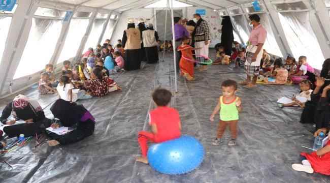 بدعم من منظمة اليونسيف..مؤسسة شباب للتنمية الشاملة بأبين تنفذ مشروع الدعم النفسي لأطفال النازحين