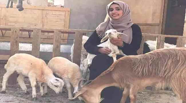 لجين طالبة يمنية مكافحة حوّلت سطح منزلها حظيرة!