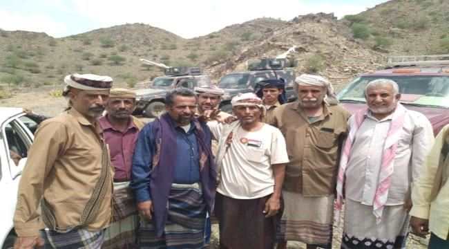 قيادة انتقالي لودر تزور الخطوط الأمامية لجبهة الحلحل