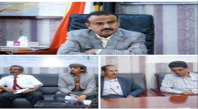 المحافظ بن الوزير يلتقي عدد من مدراء عموم المكاتب التنفيذية للإطلاع على مستوى الأضرار الناجمة والانضباط الوظيفي