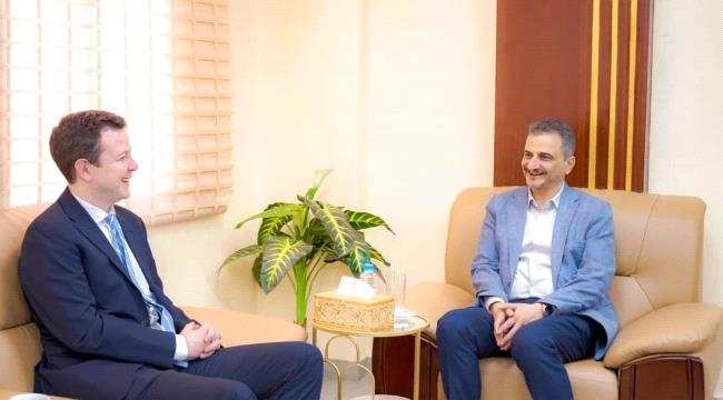 لملس يلتقي مدير مكتب المبعوث الأممي في العاصمة عدن