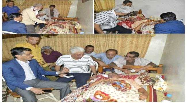 الشاجري وكتبي يقومان بزيارة تفقدية للاستاذ التربوي عبده أحمد