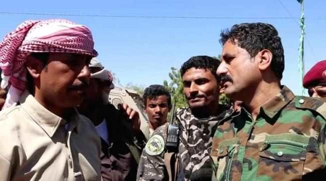 قيادة إنتقالي شبوة تزور مديرية عين الحدودية بعد تحريرها من المليشيات الحوثية