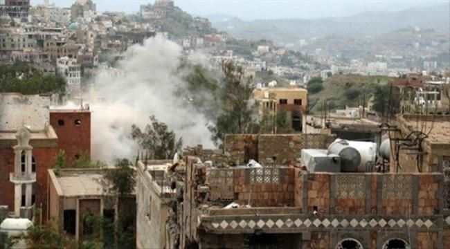 إصابة 11 طفلاً بقصف حوثي على تعز