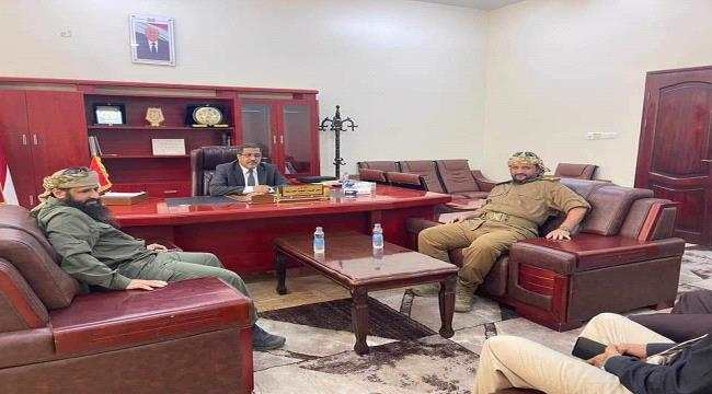 النائب العام ووزير العدل يستقبلان القائد العام لقوات الحزام الأمني