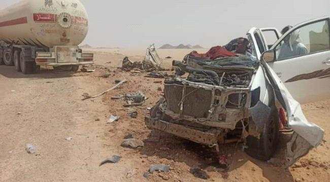 حضرموت..حادث مروري يودي بحياة 12مسافر