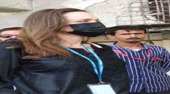 وصول الفنانة العالمية أنجلينا جولي مطار عدن الدولي