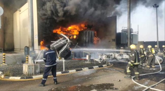 الحوثيون يستهدفون محطة لتوليد الكهرباء جنوب السعودية