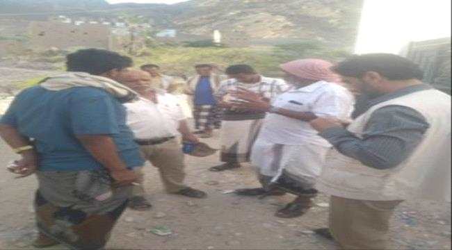 مدير عام حجر بحضرموت في زياره لعدد من المشاريع المقرر تنفيذها من قبل مؤسسة بناء للتنمية 