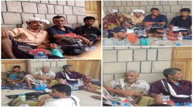 بمشاركة النقيب المحرمي..قيادة انتقالي أبين تعزي أسرة الهارش في استشهاد ولدهم