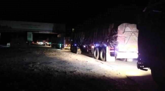 عاجل..سائقو الشاحنات بأبين يرفعون اضرابهم