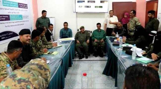 نائب مدير أمن عدن يشهد اختتام دورة القدرات القانونية الضبطية وحقوق المحتجزين لأفراد شرطة خور مكسر بعدن. 