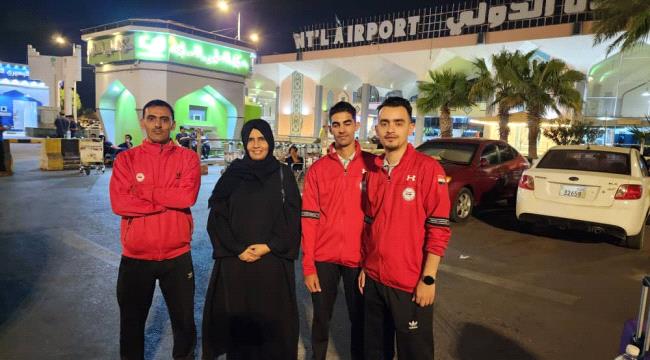 الكابتن لؤي صبري نائب رئيس اللجنة الاولمبية تودع بعثة منتخب كرة الطاولة