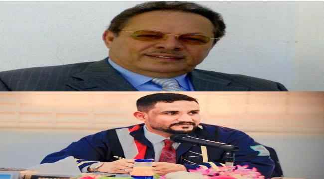 الرئيس علي ناصر يهنئ مدير الإعلام التربوي محمد حسين الدباء لحصوله على الماجستير  بامتياز