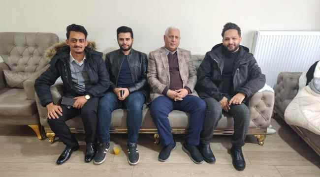 السفير محمد طريق يزور  الطالبة خولة الحرازي المتضررة جراء زلزال تركيا