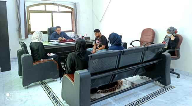 مساعد رئيس الوحدة التنفيذية يبحث مع منظمة أكتد أوضاع النازحين