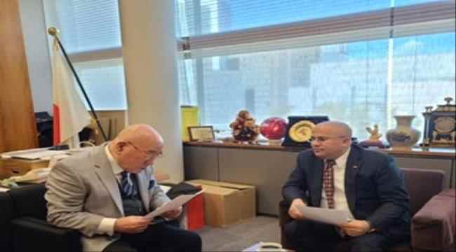 مباحثات يمنية يابانية بمجلس رئاسة الوزراء الياباني لتعزيز العلاقات الثنائية وتنمية مستويات اوجه الدعم لبلادنا