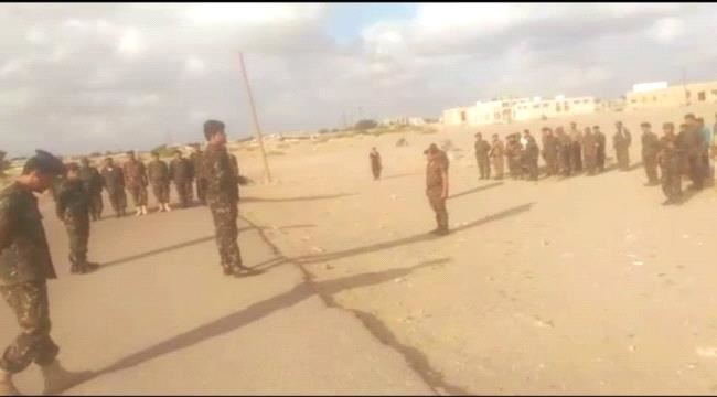 رئيس عمليات قوات الأمن الخاصة فرع ابين يتفقد معسكر قيادة الفرع