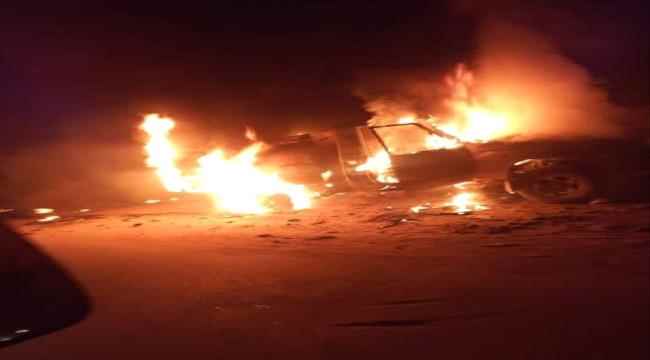 عاجل.. انفجار يستهدف طقم عسكري بمأرب