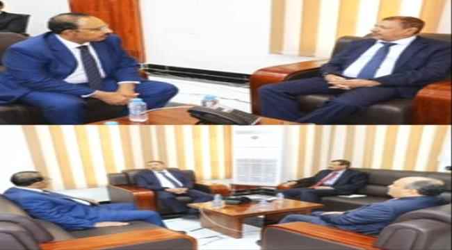 رئيس مجلس القضاء الأعلى يلتقي محافظ حضرموت