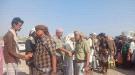المئات من أبناء مشاله ويافع وردفان  من المسؤولين والقيادات العسكرية والسياسية والمشائخ والمواطنين يقدمون واجب العزاء في (شهيد لقمة العيش ) الشهيد العولقي 