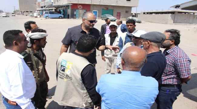 الماس ووفد ال "UNOPS" يطلعان على احتياجات شوارع العاصمة عدن من مشاريع الصيانة