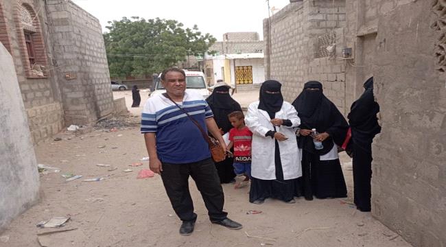 تدشين الحملة الوطنية الطارئة للتحصين ضد مرض الحصبة في مديرية أحور