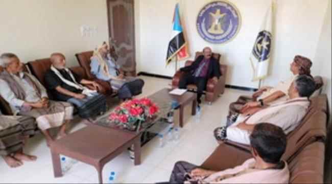 رئيس تنفيذية شبوة يلتقي بعدد من أعضاء القيادة المحلية من أبناء مديرية حبان