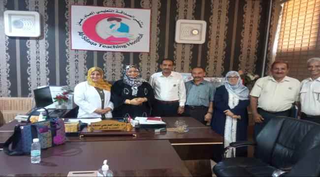 لجنة الصحة في مجلس المستشارين للانتقالي تزور مرضى الكوليرا في مستشفى الصداقة بعدن