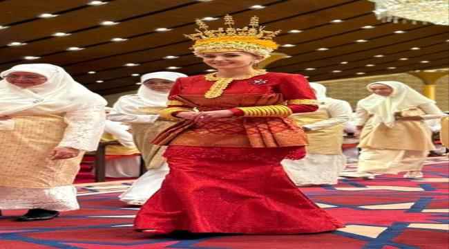 انيشا تلفت الانظار بتاجها الفخم الذي زين اطلالتها 