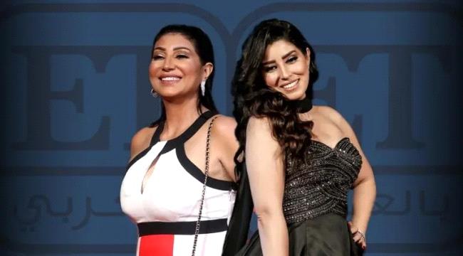 أبطال فيلم "محو أمنية" وفاء وأيتن عامر مع مصطفى خاطر