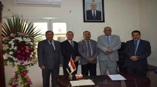 المستشار الصبان يتسلم مهامه في الملحقية الثقافية بالقاهرة ويكرم المستشار السلف العبَّادي 