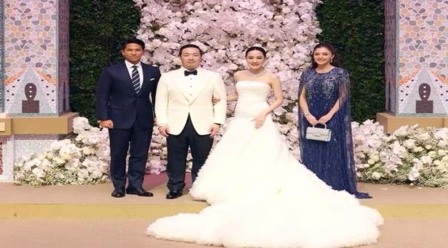 في أول ظهور لهما بعد الزواج ظهر أمير بروناي عبد المتين وعروسته أنيشا روسناه عيسى كاليبيتش في زفاف صديقهما بـ تايلاند