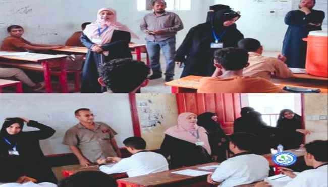 د. نوال جواد تواصل نزولها الميداني وتتفقد سير اختبارات الثانوية العامة بمديرية البريقة 