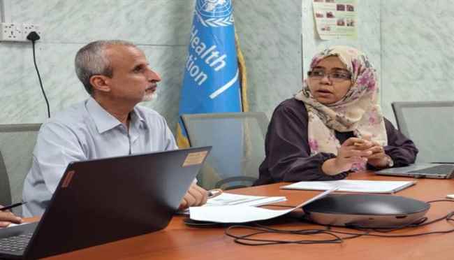 الوكيل الشبحي يبحث مع فريق من منظمة الصحة العالمية طرق  العمل بنظام الترصد والإستجابة لوفيات الأمهات في بلادنا. 