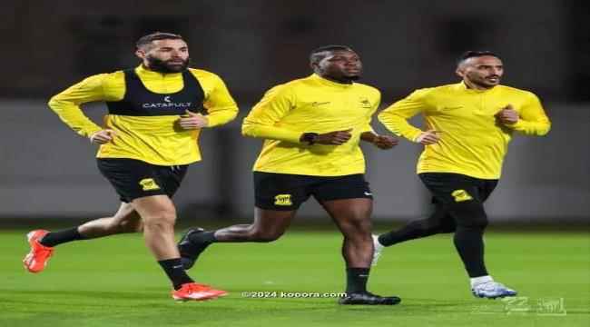 بنزيما يظهر في تدريبات اتحاد جدة