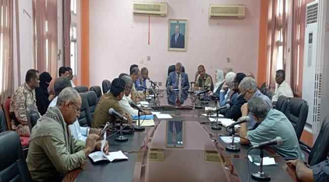 محافظ محافظة لحج اللواء أحمد تركي يلتقي وفد الاتحاد الاوروبي UNDP في اليمن