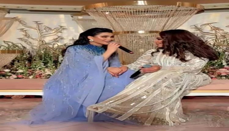 الفنانة أحلام الشامسي تنسى الأغنية والفنانة أميمة طالب تنقذها