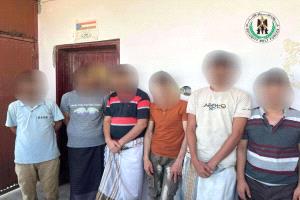 أمن لحج يضبط عناصر على صلة بقيادات حوثية أثناء محاولتهم الفرار إلى الخارج