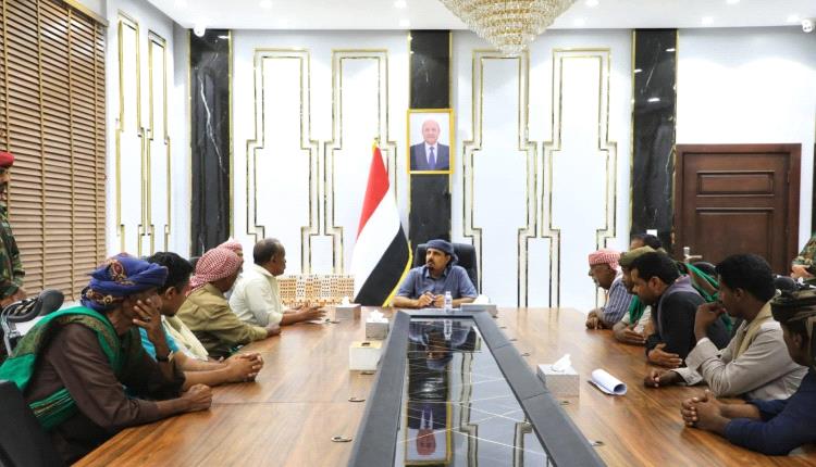 المحافظ بن ماضي يلتقي مقادمة قبائل سيبان ويثمن مواقفهم النبيلة تجاه حضرموت ووحدة كلمة أبنائها
