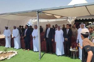 الرئيس الزُبيدي والسفير الإماراتي ومحافظ شبوة يفتتحون محطة الطاقة الشمسية بقدرة 53 ميجاوات في عتق