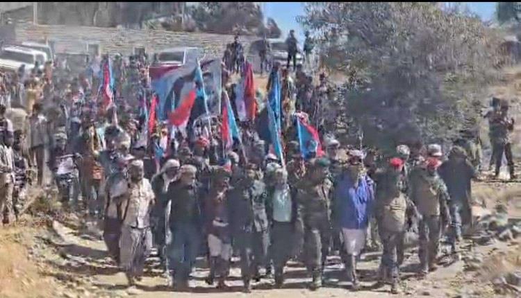 انتقالي الحد ينظم مسيرة جماهيرية احتفالًا بانتصارات القوات الجنوبية في حضرموت