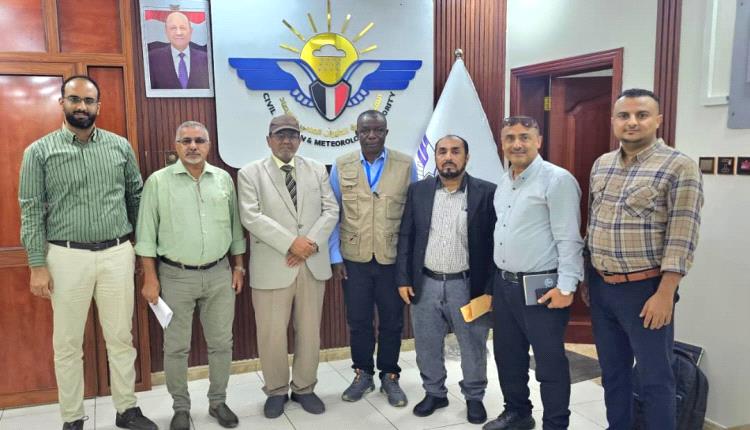 رئيس هيئة الطيران المدني يلتقي فريق مشروع دعم سُبل العيش من خلال دمج التكيف على التغيرات المناخية في المناطق الريفية